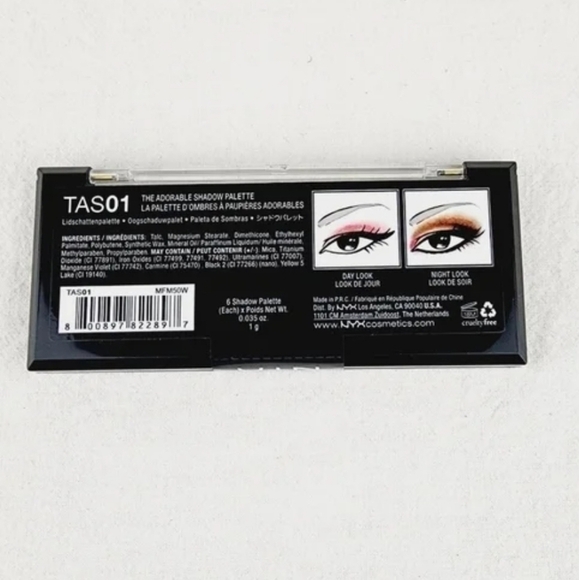 NYX The Adorable 6 Shade Shadow Palette TAS01 - Picture 4 of 5